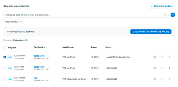 Conheça a nova tela de etiquetas da Frenet: Gerencie suas etiquetas