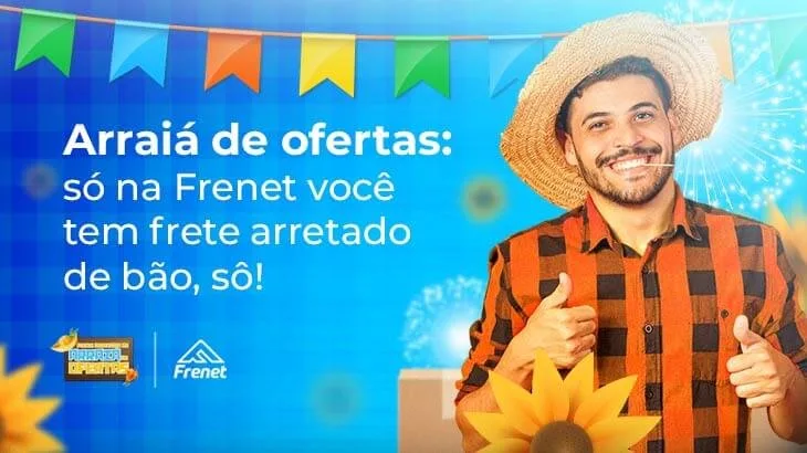 Arraiá de Ofertas: só na Frenet você tem frete arretado de bão, sô!||Preço do Frete: João Pessoa - Caruaru||Preço do Frete: São Paulo - Rio de Janeiro||Preço do Frete: Campinas - São Paulo