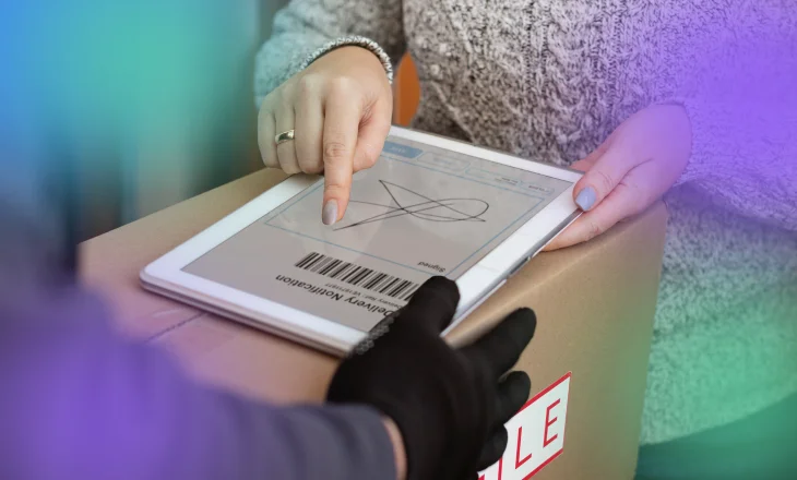 pessoa fazendo logística reversa no e-commerce